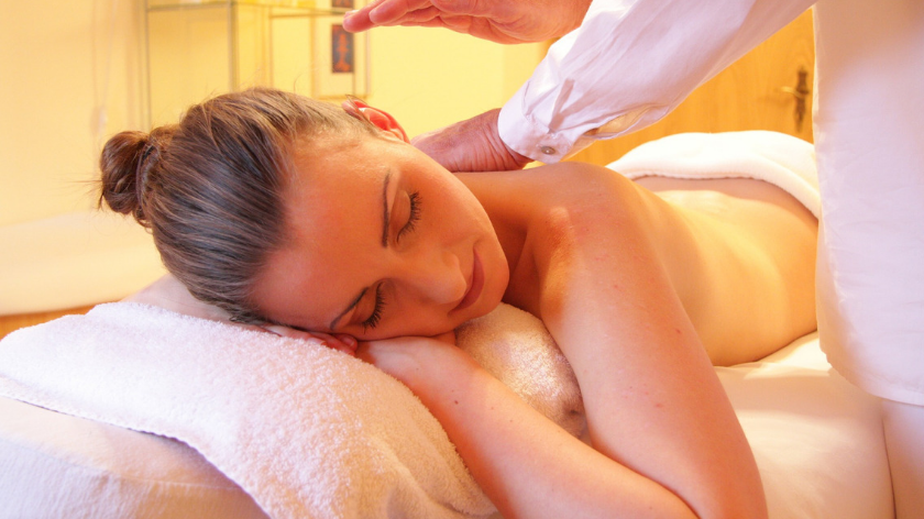 Woman getting a massage for health - Vitality