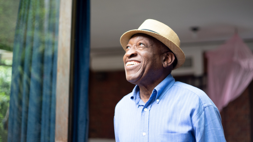 Senior man smiling outdoors to explore why to be health - Vitality