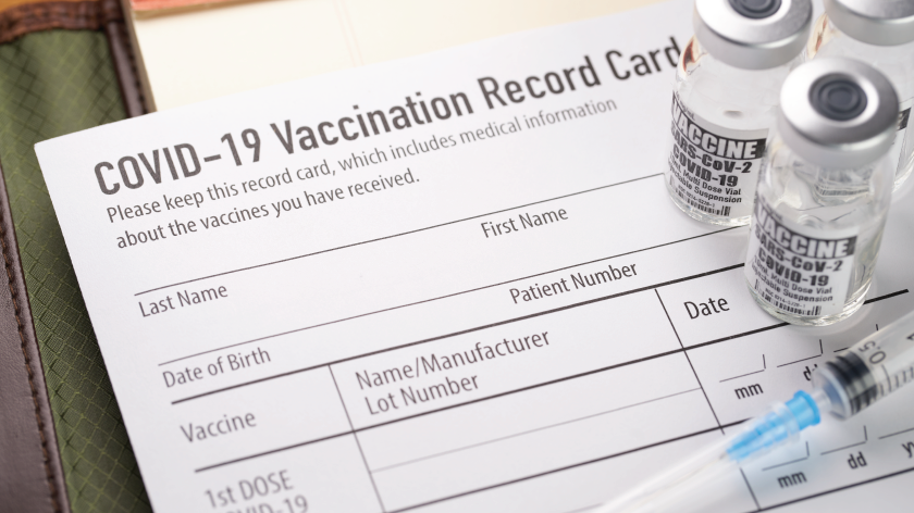 COVID Vaccination Record - Vitality