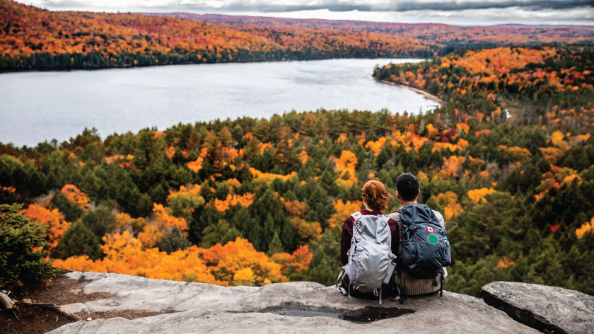 Fall mountain overlook to move forward with strength - Vitality