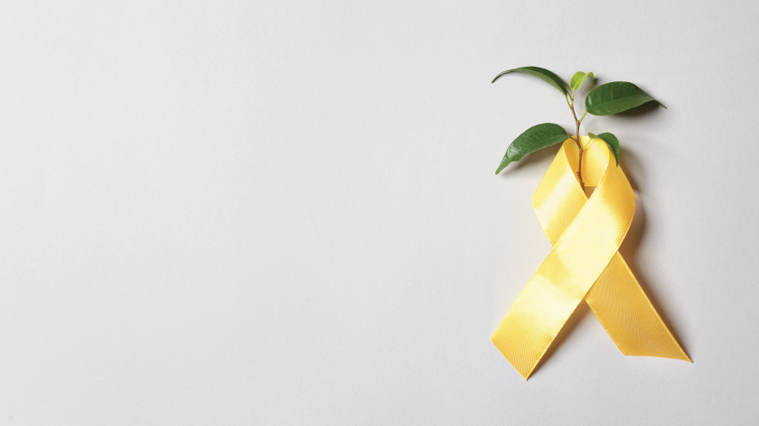 Yellow ribbon for suicide prevention - Vitality