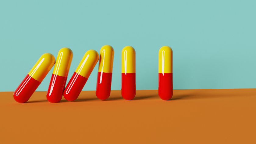 Prescription pills fall in domino effect - Vitality