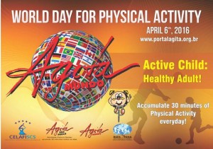 World Day for Physical Activity 2016 6 April Postcard AgitaMundo
