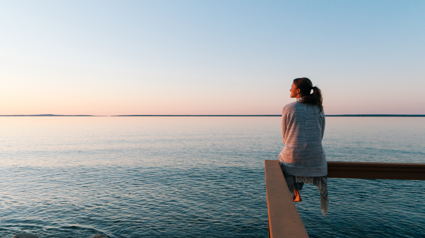 Woman on bridge coping during coronavirus - Vitality