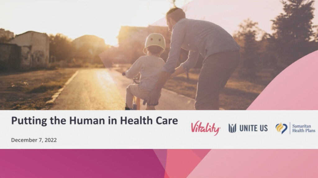 AHIP Webinar Putting the Human in Healthcare - Vitality
