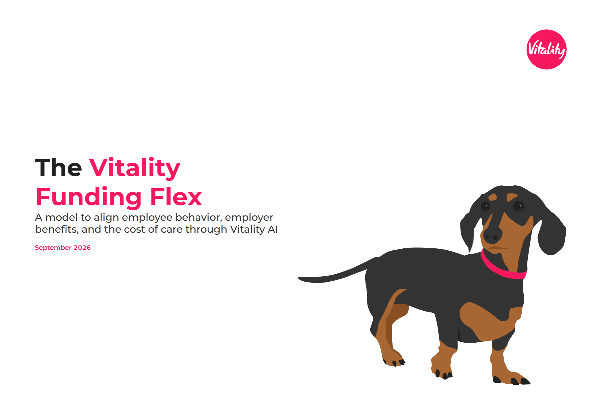 Cover of the Vitality Funding Flex white paper: A model to align employee behavior, employer benefits, and the cost of care through Vitality AI.